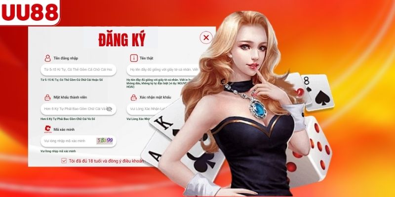 Hướng dẫn đăng ký UU88 chi tiết chỉ trong vài phút