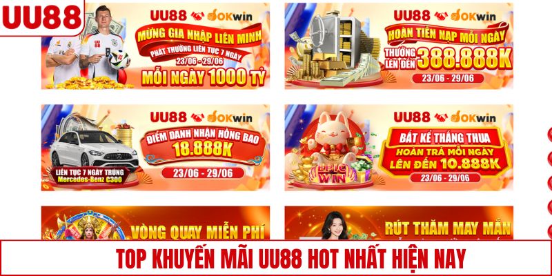 Top khuyến mãi UU88 hot nhất hiện nay
